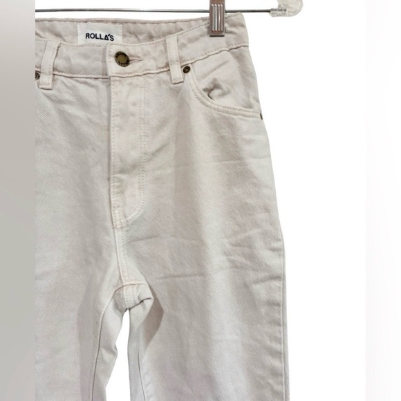 ROLLA'S High Rise Straight Jeans Cream - Picture 8 of 8
